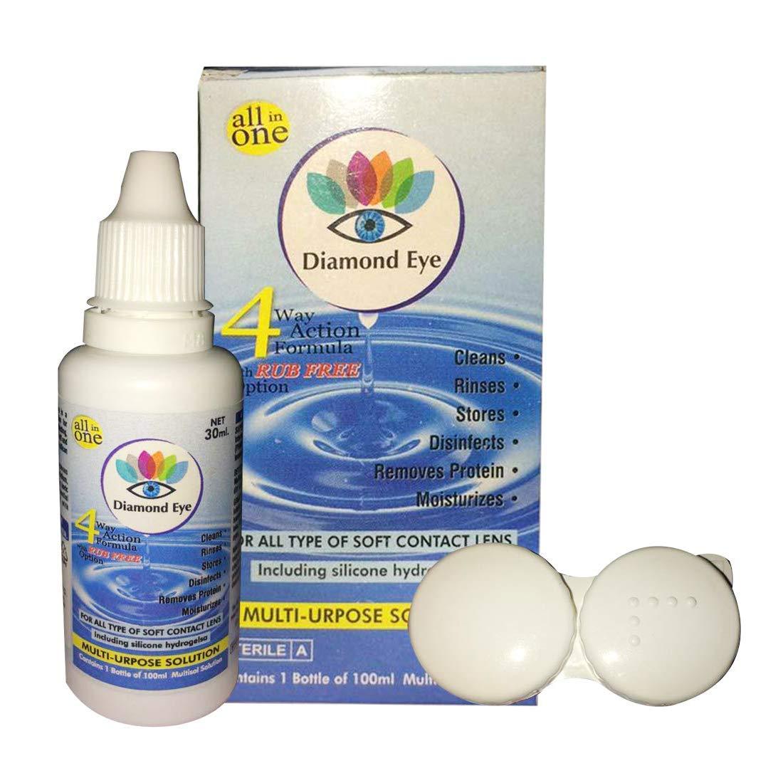 Gold Look Gold Look Monthly Colored Contact Lenses Zero Power for Eye Combo Pack of 2 with 1 Lens Case Dark Grey-Blue