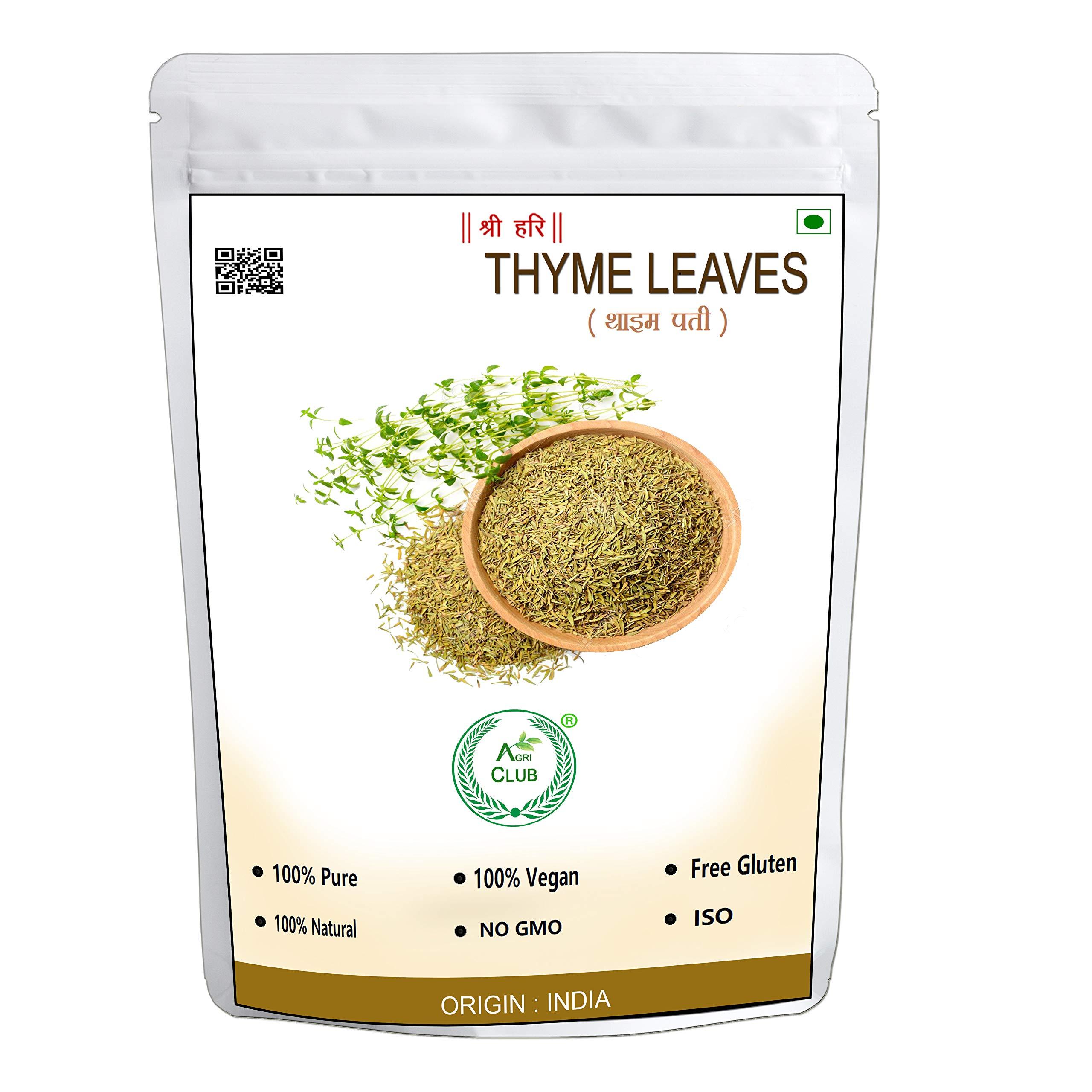 AGRI CLUB Agri Club Dried Thyme Leaves 200gm For Seasoning, Italian, Sauces, Salad, Sandwiches Pizza Herbal Tea