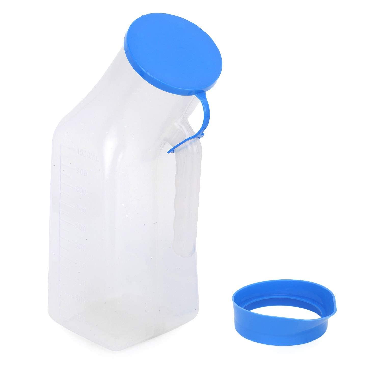 gkb global Male/Female Urinal Pot 1000ml - Polypropylene Autoclavable Male Cum Female Urine Bottle