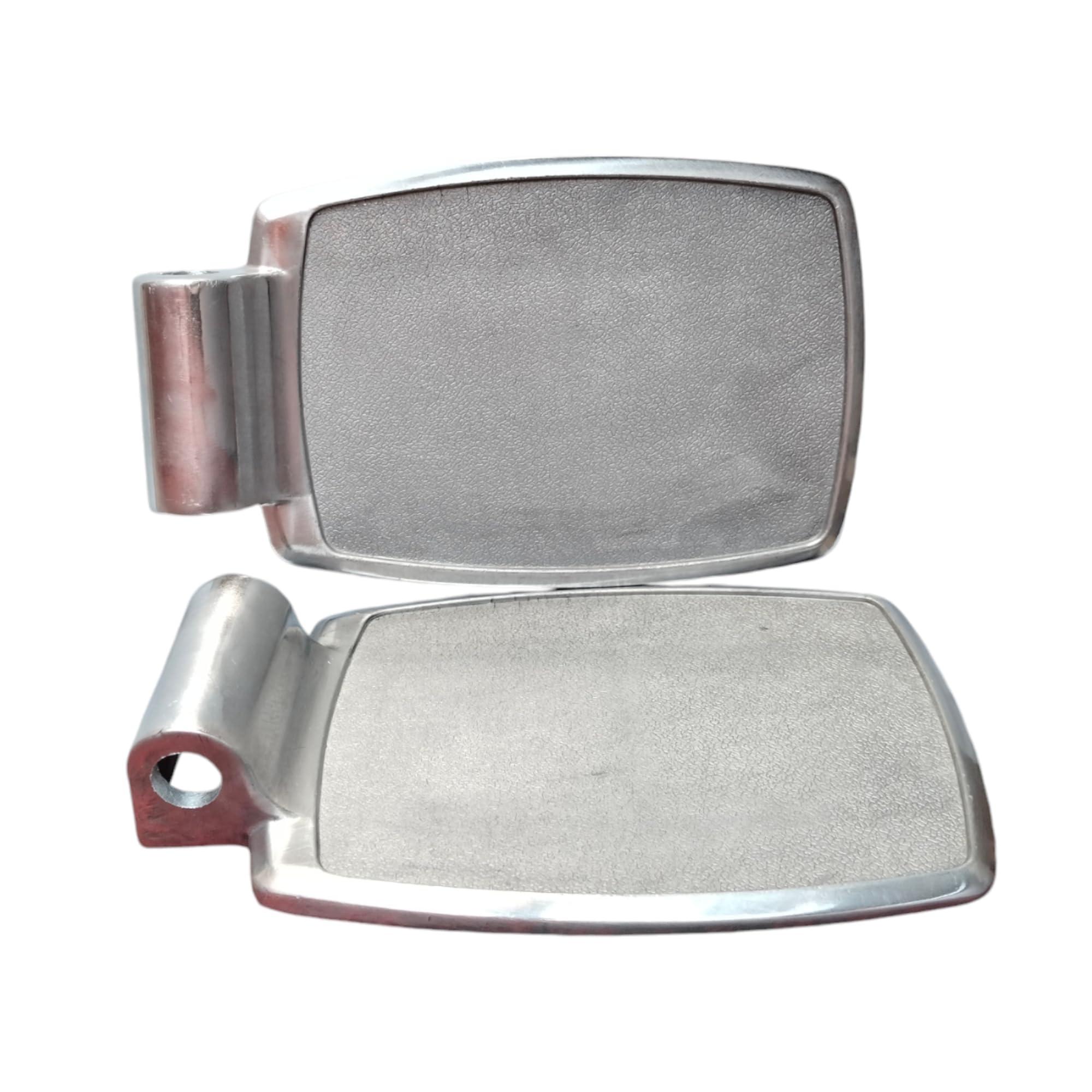 eOnekart eOnekart Premium Imported Universal Wheelchair Footrest - Replacement Adjustable Aluminium Footplate | Easy Install Enhance Comfort & Mobility Support (Pack of 2)