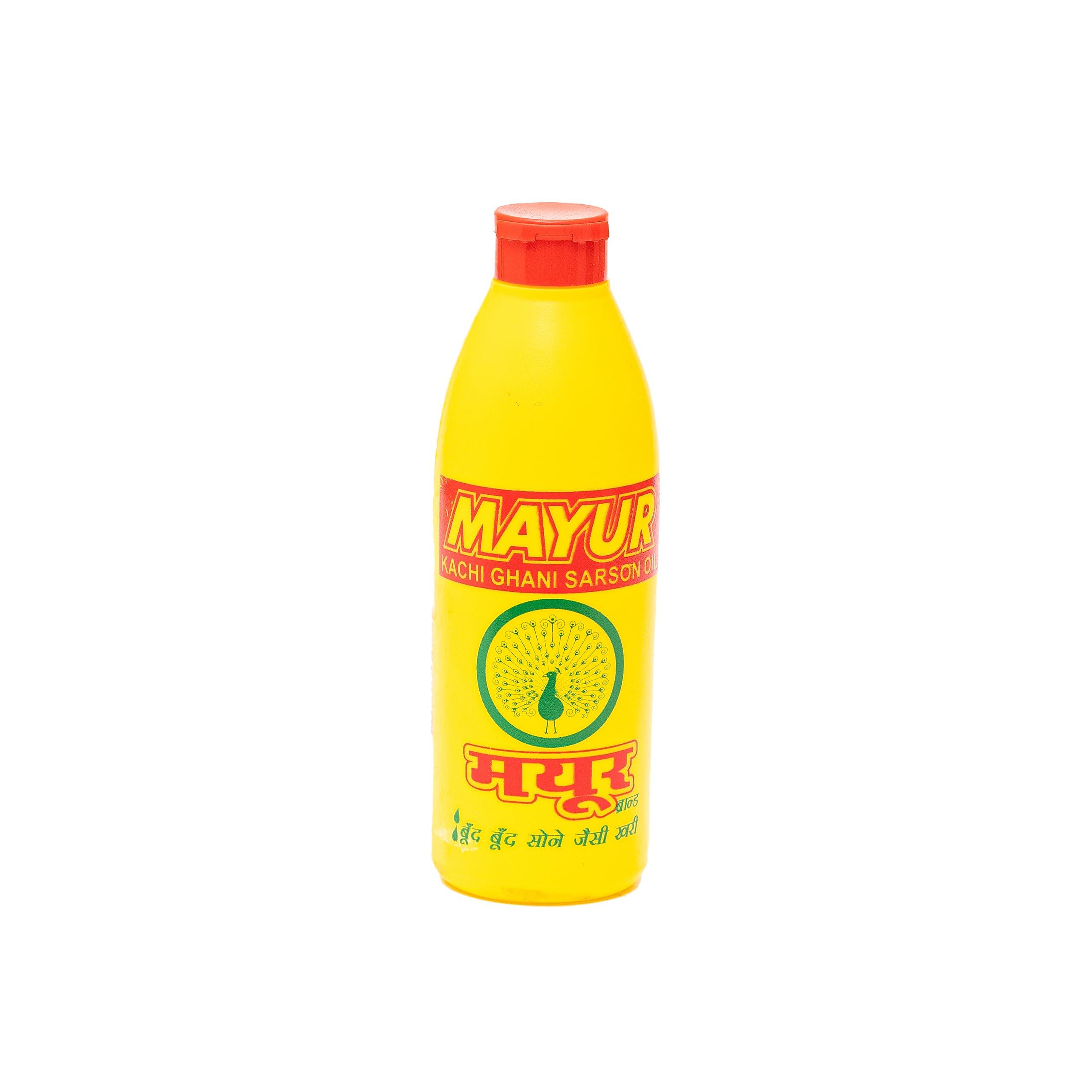 MAYUR MAYUR KACHI Ghani Sarson Oil 200 ML Mustard Oil for Cooking