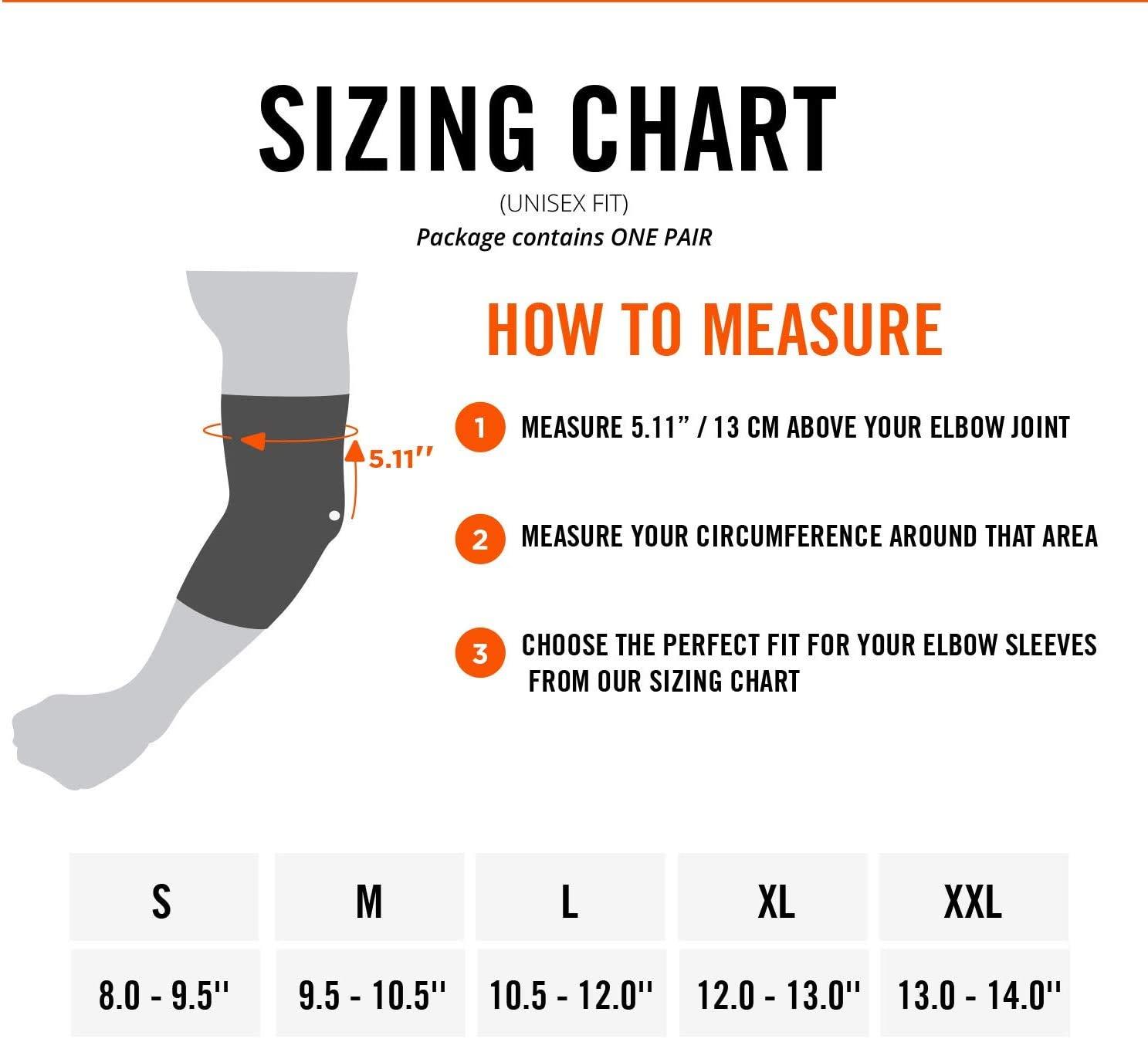 Mava Sports Mava Sports Knitted Elbow Sleeve Recovery Compression Support for Workouts, Weightlifting, Arthritis, Tendonitis, Tennis and Golfer\'s Elbow Athletic Elbow Compression Sleeves (Black, Large)