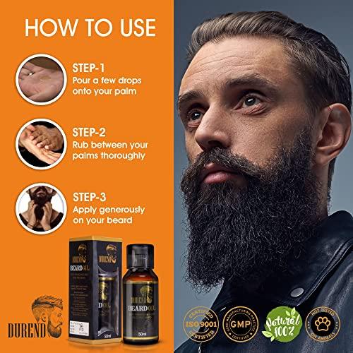 Holy Herbs Holy Herbs Durend Beard growth oil for Men, For Long Beard, For thicker beard, For Patchy, Uneven Beard, For fast beard growth, For beard care, No Side Effect, 50ml