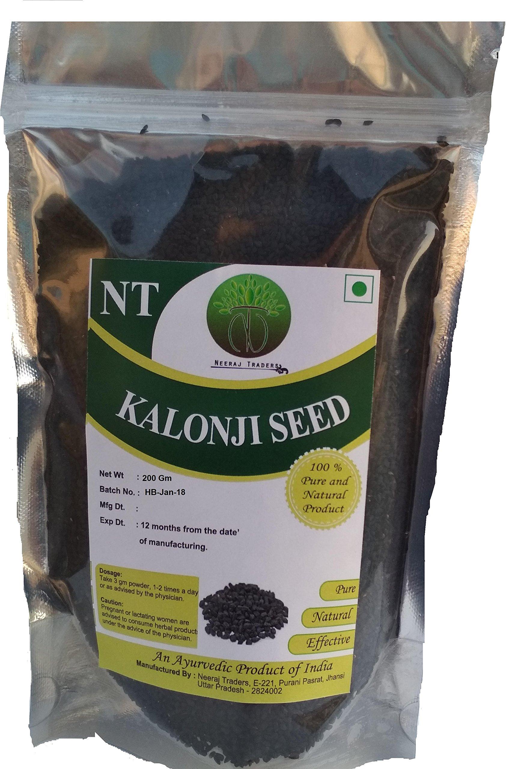 NEERAJ NEERAJ - Nigella Seeds - Kalonji - Fennel-Flower - Kalongji Kalongji seeds - Black Cumin Seed for hair growth Indian Superfood, Add Flavour to curries, Indian Breads and Baked Goods - 400 Gm