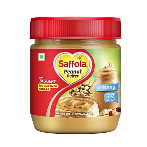 Saffola Saffola Peanut Butter Creamy , 350 gm | High Protein Peanut Butter | Only Jaggery, No Refined Sugar