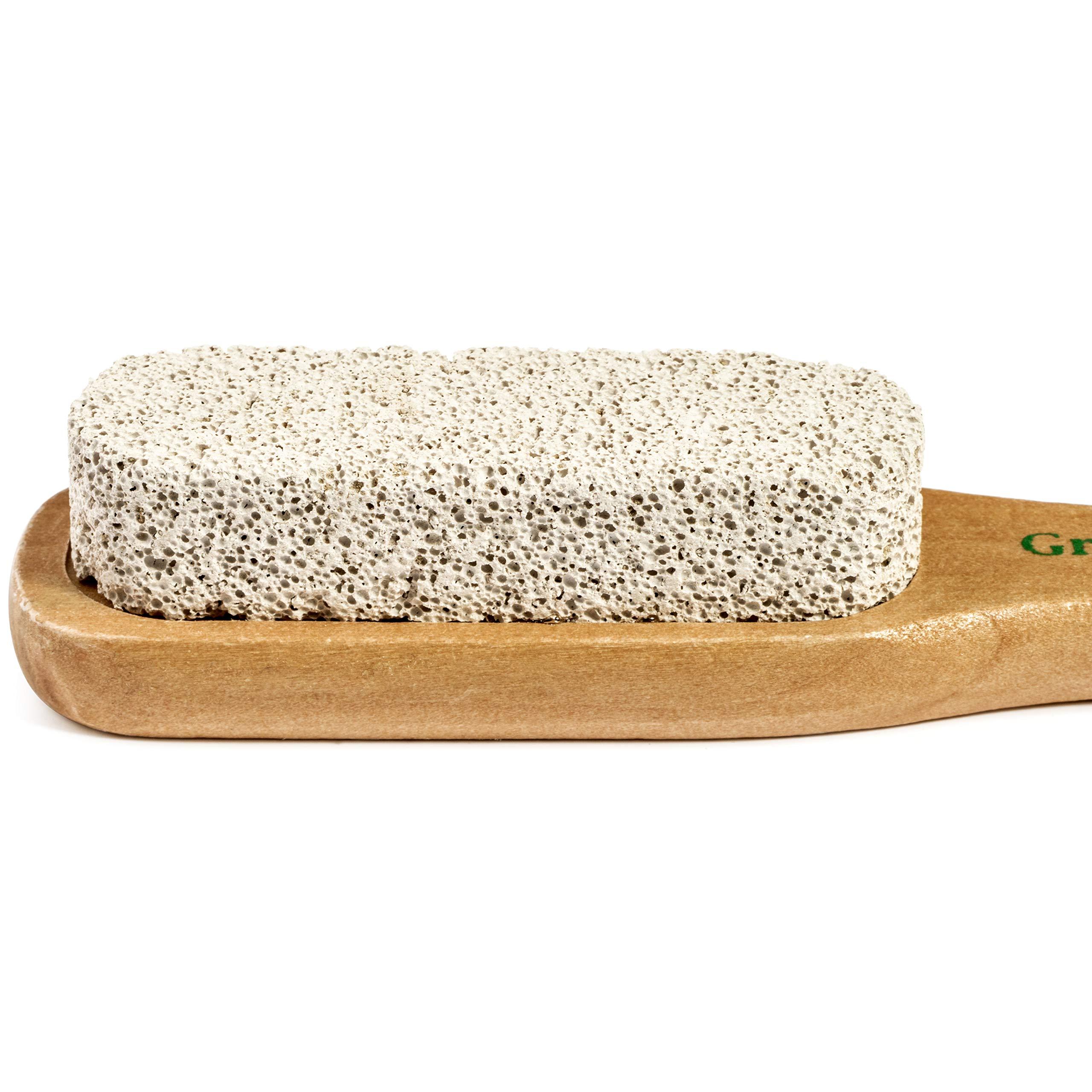 GranNaturals GranNaturals Pumice Stone Brush for Feet with Handle