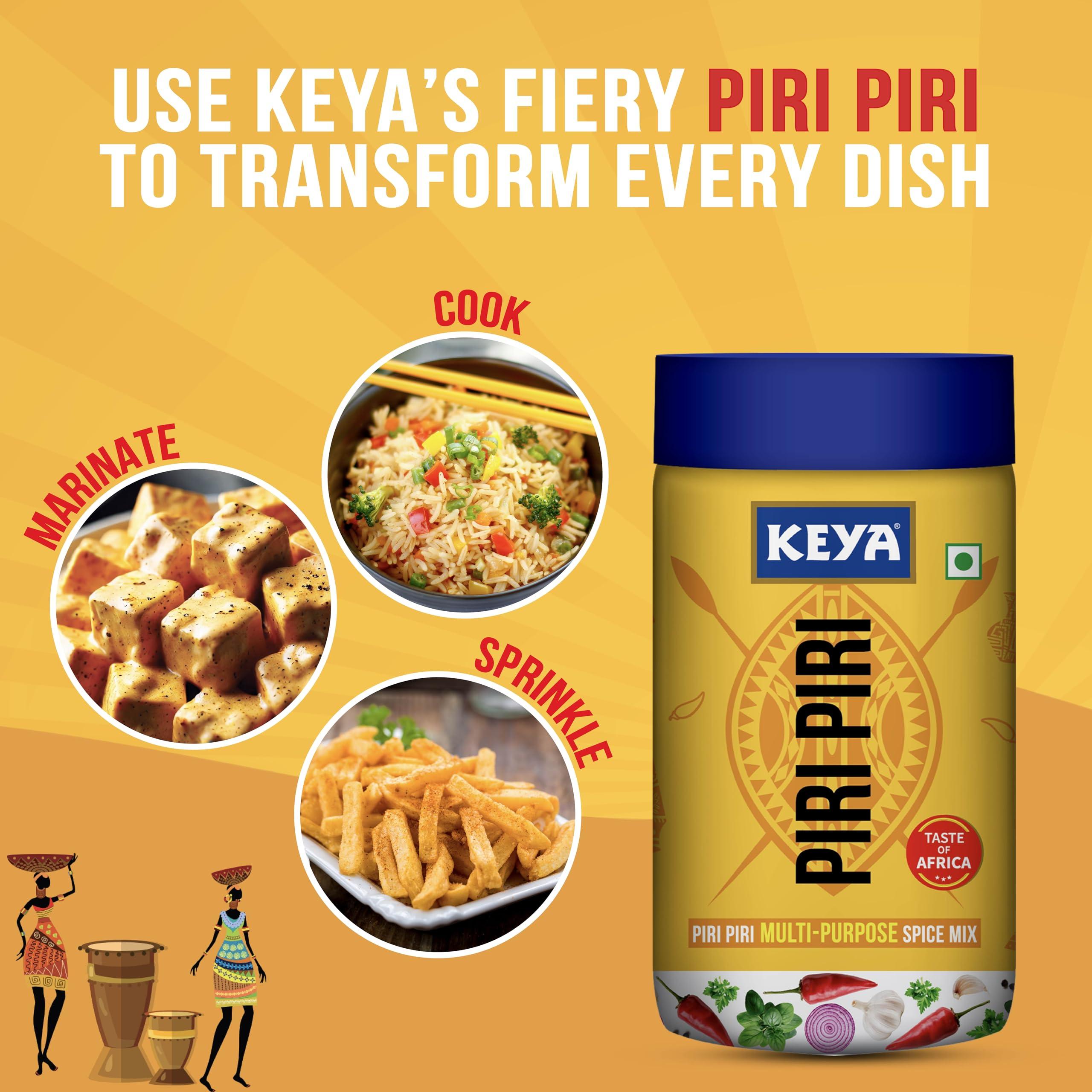 KEYA Keya Piri Piri Spice Mix 80gm, Pack 3