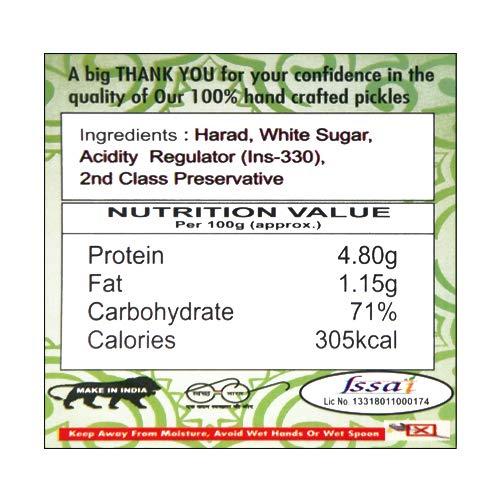 JAYANI jayani Homemade Harad Murabba 400 gm - Authentic Indian Recipe for Your Taste Buds