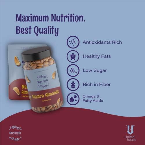 Khari Foods Khari Foods Premium Mamra Giri Almonds, Badam Dry Fruits, Healthy Snacks, High Oil Content, No Mixing / Adulteration (250)
