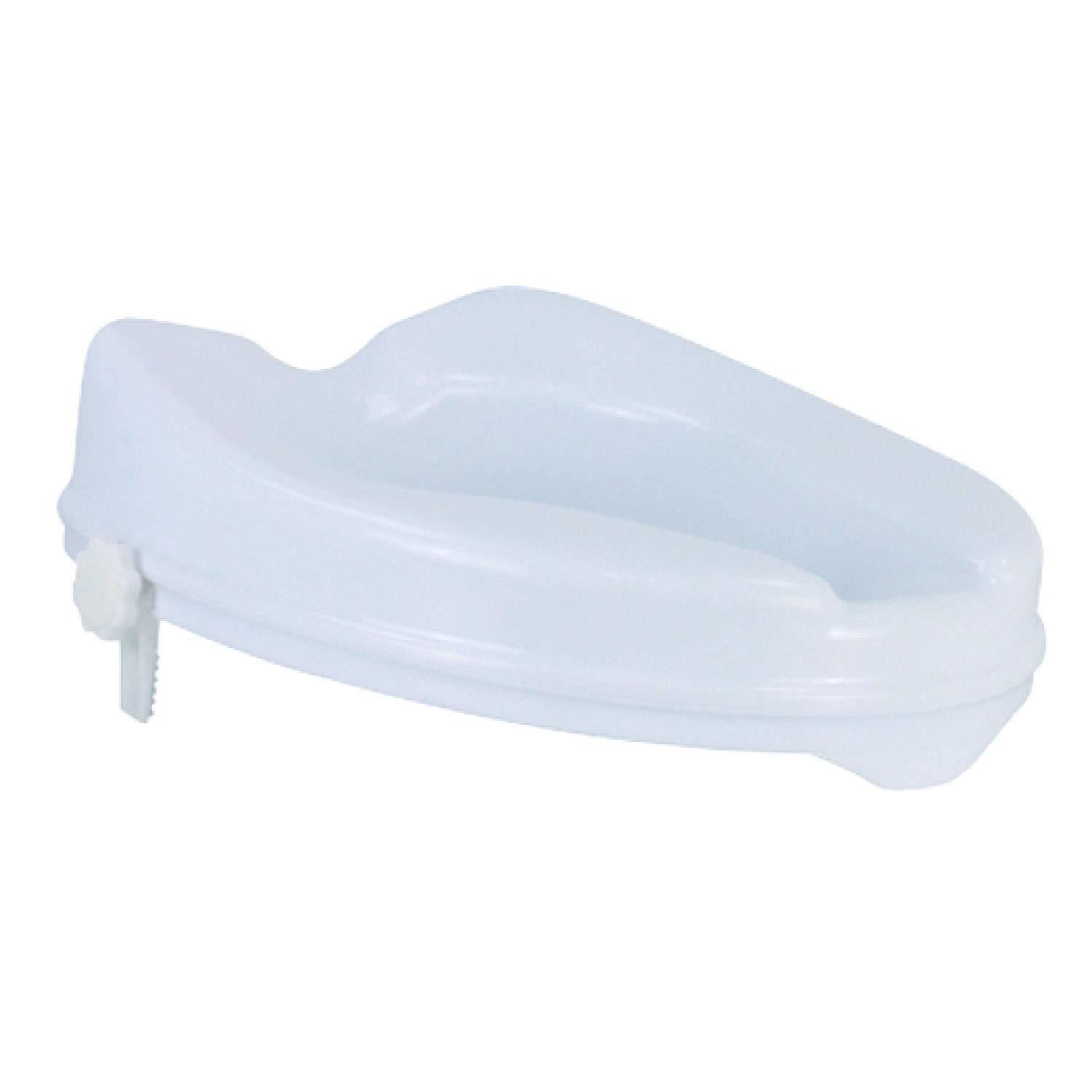 entros Entros 2-inches Without Lid Toilet Commode Seat Raiser Elevator Extension 7060C | Fits In Egg Shaped Commodes Only | Handicap, Knee Patients, Old Senior Citizen | Easy To Install