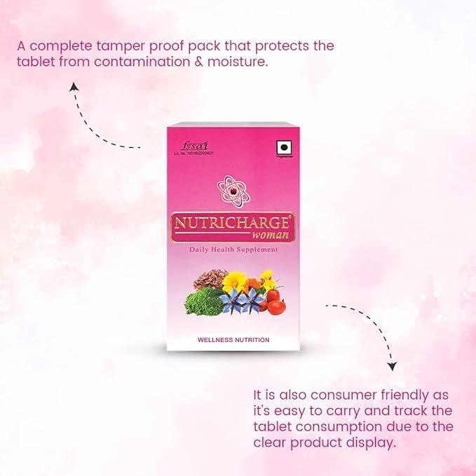 ECOMMERCE SELLER ZONE ECOMMERCE SELLER ZONE Nutricharge Woman Daily Health Suppliment For All Age Group || (30X3 Tablets) || (Pack Of 3)