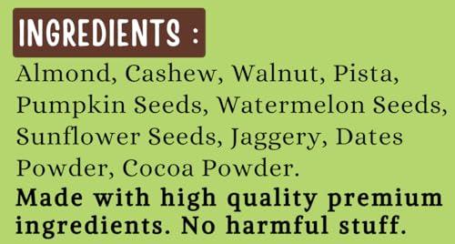 TUMMY FRIENDLY Tummy Friendly Chocolate Milk Mix for kids. Nuts,Seeds, Jaggery + Ccocoa powder, healthy milk mix for toddlers, 1 year, 2 year old baby and elder kids. kids chocolate milk powder mix - 200g Pack