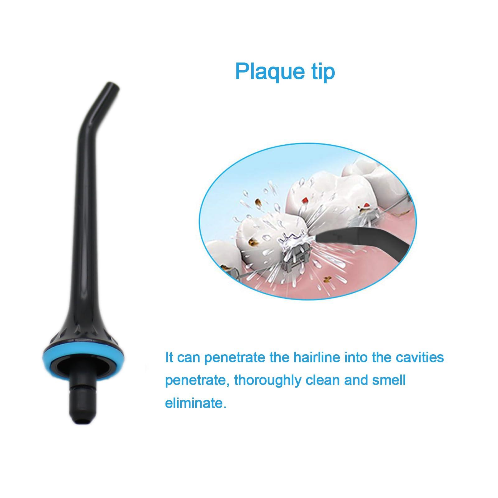 PDEEY Water Flosser Replacement Tips for Mospro, Nicwell, Nicefeel, INSMART, Oralfree, Jet Nozzel Black 3 PCS
