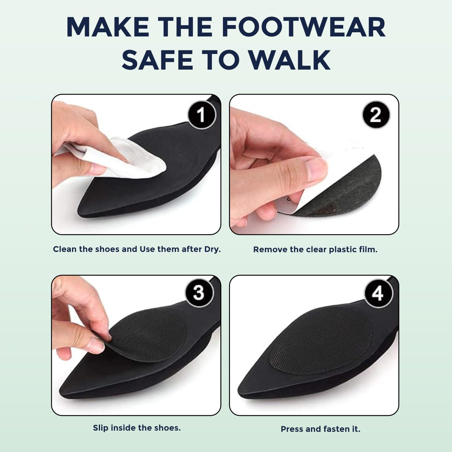 Sanfe Sanfe Flix Shoe Grip Pad | Anti slip, Sole protector, Secure Adhesion | For all shoe types | 1 pair