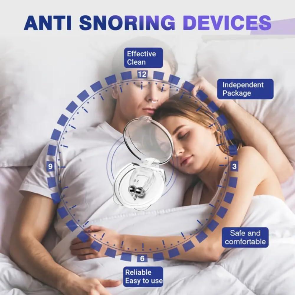 Generic Anti Snoring Nose Clip Device For Men and Women, Snoring stopper for men , Snore Free Magnetic Nose Clip, Instant relief from snoring, Sleeping Aid Devices Ease Breathing, Relieves Nasal Nose Clip (Pack of 2)