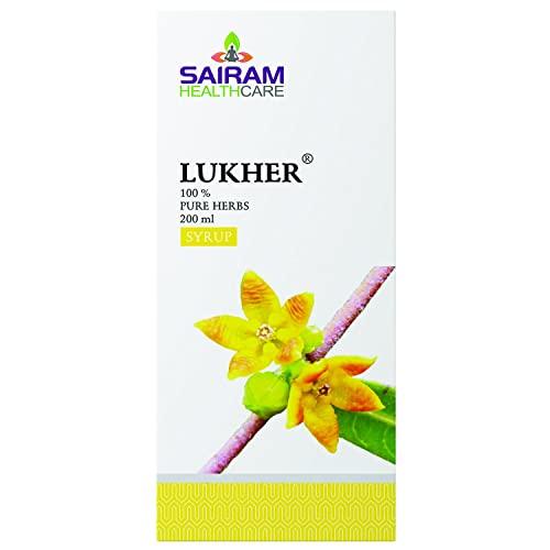 LUKHER Lukher Syrup for Blood Purifier - Ayurvedic Syrup for Acne & Pimples, Skin Blemishes, Boils, and Skin Allergies - Natural Supplements Composed of 100% Pure Herbs (200 ml (Pack of 1))