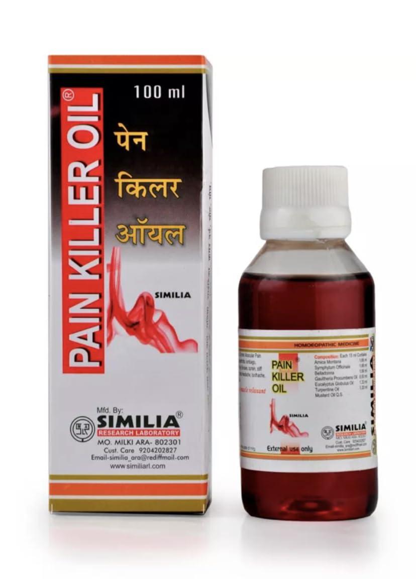 KRIG\'S Similia Pain Killer Oil 100ml Homeopathy- SET OF 3 Bottles- 90 DAYS