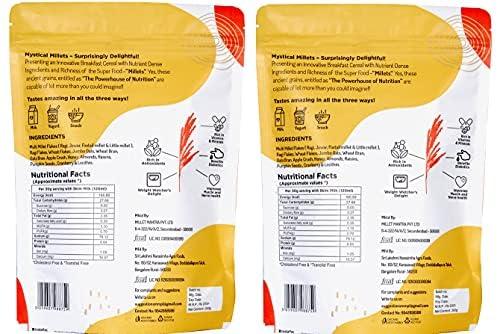 MILLET MANTRA MILLET MANTRA Crunchy Nutty Pack of 3 Dry Fruits High Protein Muesli Sugar Free Muesli, Muesli Fruit And Nuts | Mixed Dry Fruits & Nut, Almonds, Black Raisins Seedless | Muesli Sugar Free | Rich Breakfast Cereals