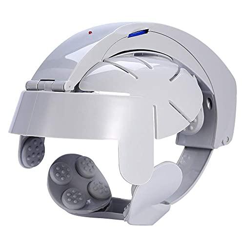 Dweezhet Dweezhet Electric Head Massager Brain Relax Easy Acupuncture Points Therapy, for Stress Relief Prevent Hair Loss Head Relaxing Massage, White