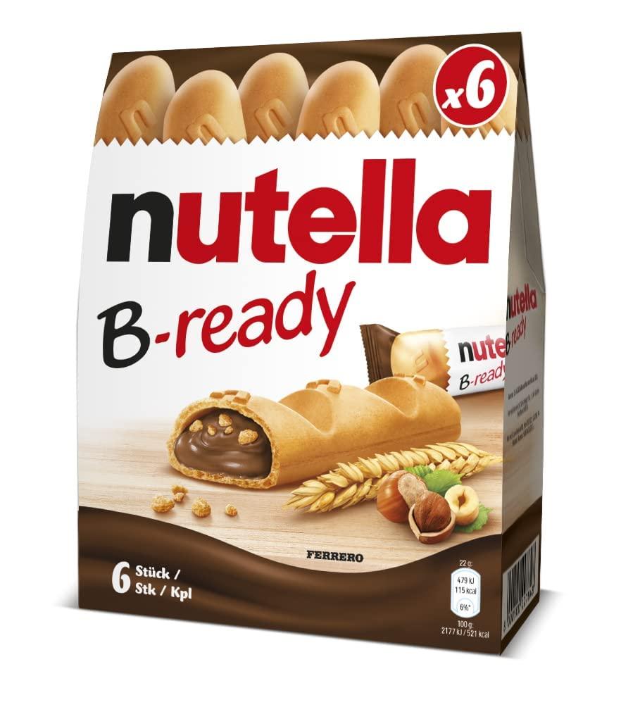 Nutella Nutella B-Ready Wafer - Hazelnut - 6 X 22 Gm