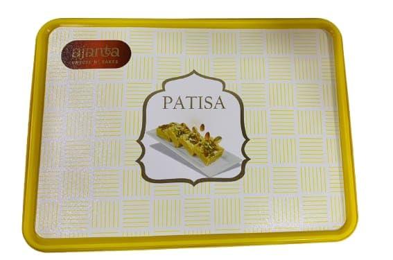 Indusajanta Pvt ltd Bareilly Ajanta Sweets Bareilly Special Patisa Sweet | Soan Papdi Sweets 100% pure desi ghee Peparations (Pack of 500g)
