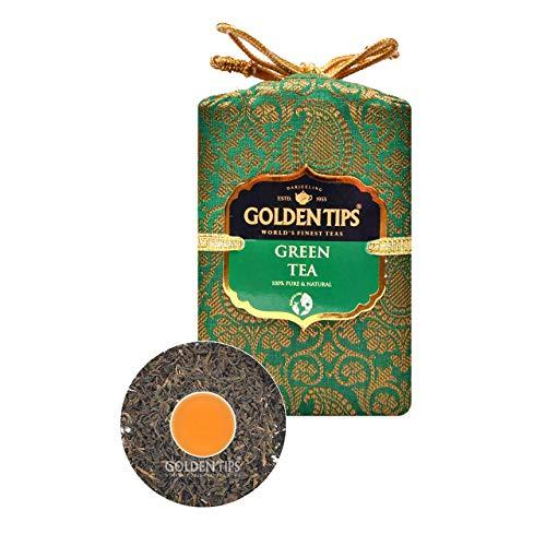 Golden Tips Golden Tips Darjeeling Green Tea Loose Leaves Brocade Bag (200 Gram , 100 cups)