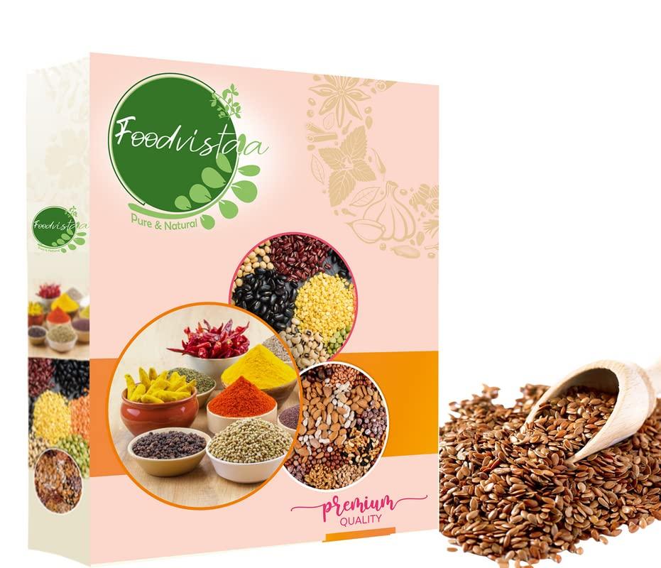 FOODVISTAA FOODVISTAA FLAX SEED/Avise/Ginjalu/Alsi/Linseed/Linum usitatissimum/Raw&Unroasted Flax Seeds For Eating-100gm.