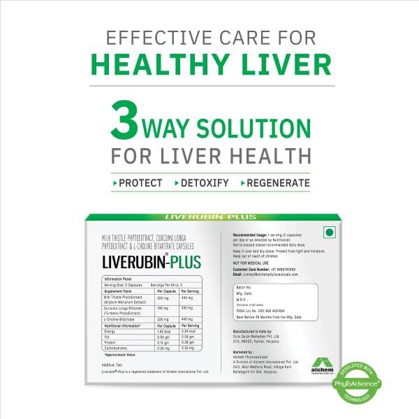 AlchemLife AlchemLife Liverubin Plus The Natural Hepato Protector Tablet With Milk Thistle, PhytoExtract (Pack of 7)