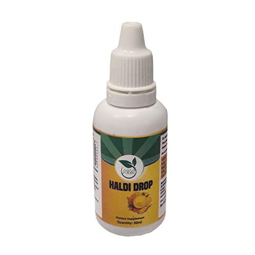 A.G.M A.G.M Haldi drop 30ml Helps in Boosting Immunity | Yellow Turmeric Drops | 100% Natural Turmeric Drop for Glow Skin, Healthy Hair, Joint Pain Relief Use with Water/Tea/Milk/Coffee