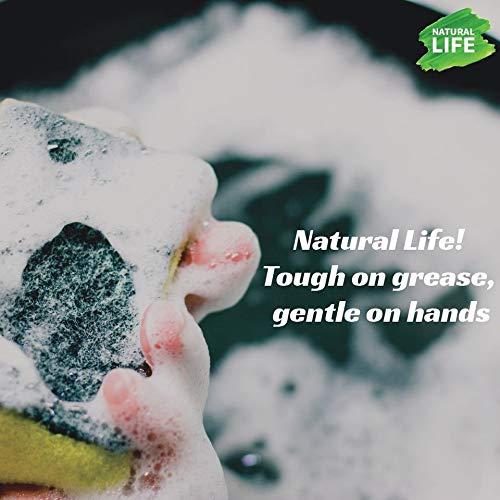 NATURAL LIFE NATURAL LIFE Ultra Dish Washing Liquid Gel with Natural Ingredients, Grapefruit Grove Fragnance, Non Toxic and Baby Safe, Eco Friendly, Pet Safe - 500 ml (Pack of 2)