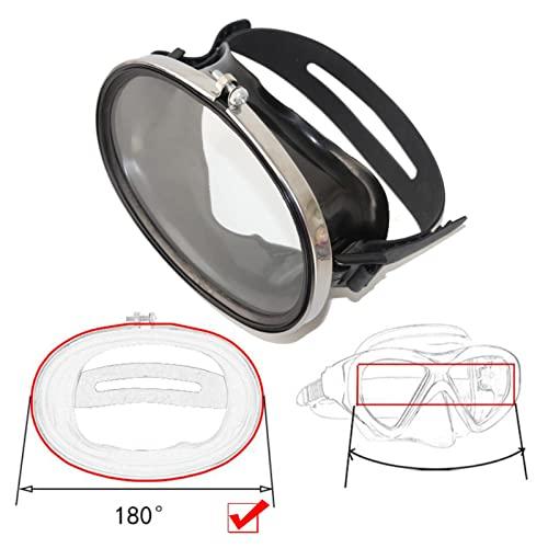 LOOM TREE Loom Tree Classic Oval Scuba Dive Mask No Fogging Tempered Glass Underwater Glasses Black