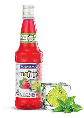 Manama Manama Lime and Mint Mojito, Strawberry Mojito and Orange Mojito, 500ML Each, Pack of 3