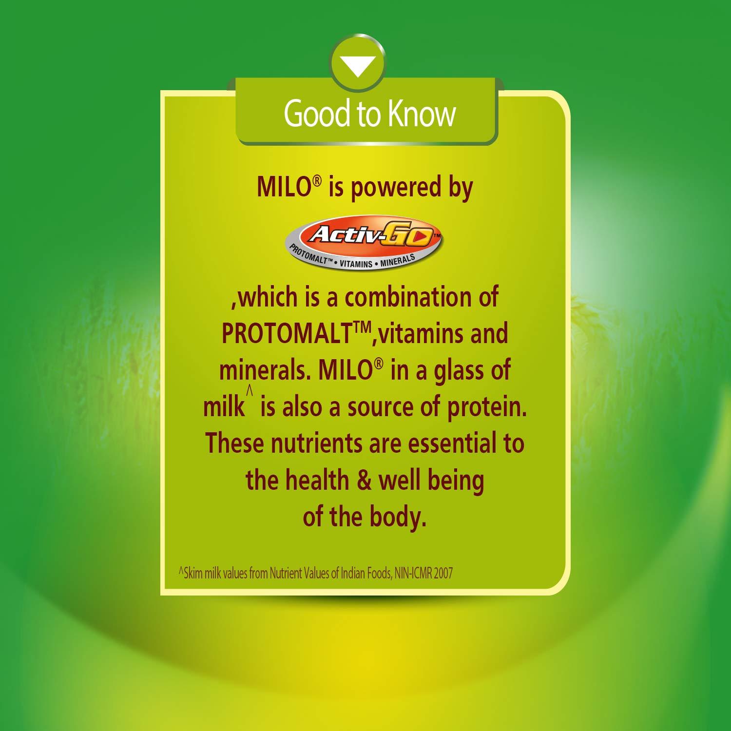 Nestlé Milo MILO Nestle Activ-Go Powder Health Drink- (Chocolate Flavour) Pouch, 400 G