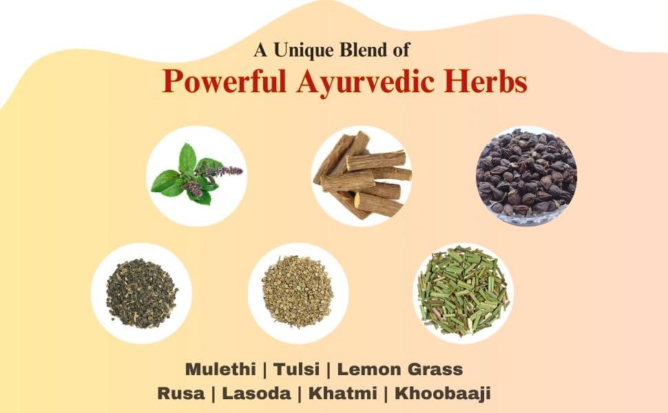 GANESH AYURVEDIC AUSHDHALAYA GANESH AYURVEDIC Herbal Joshanda Kadha For Cold & Cough (Pack of 10 | 17 grams each)