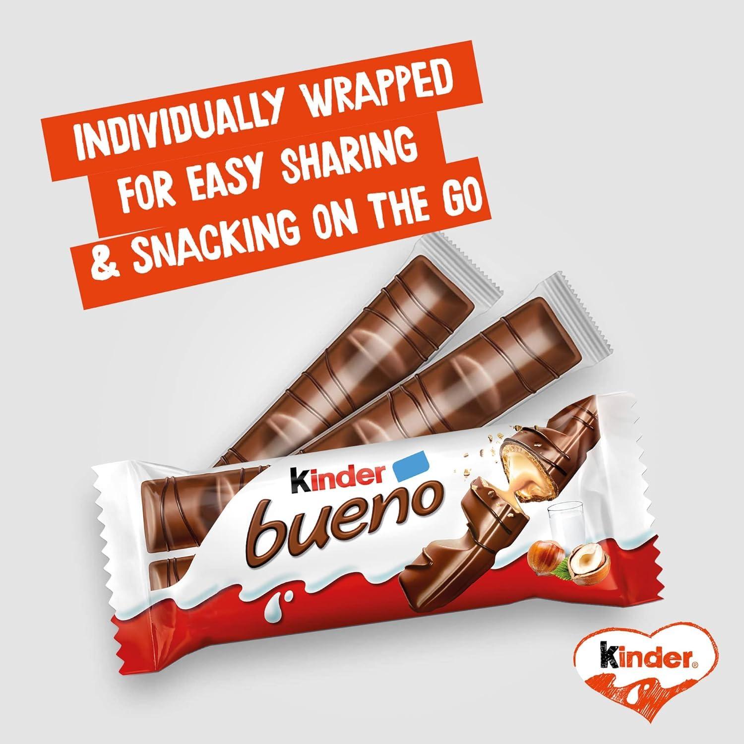 Kinder Kinder Bueno Maxi T2 x 8 ,Ideal for Gifting, Birthday Gift, Chocolate Collection, Variety Packs Available(344 g)