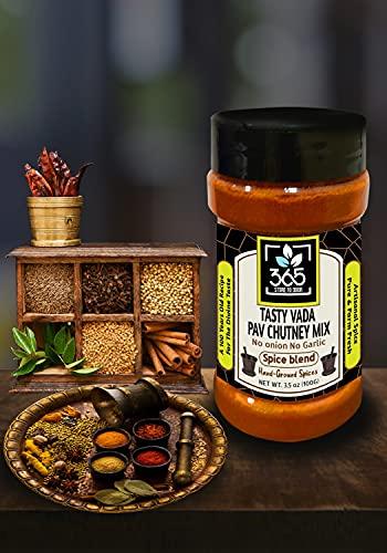 365 STORE TO DOOR 365 STORE TO DOOR Indian Spice – Jain Tasty Vada Pav Chutney Mix Masala, 100 gm. | Homemade Powdered | for Healthy Cooking | Ready to use | All Seasonings Spices | Pure & Hygiene | Spice Mix