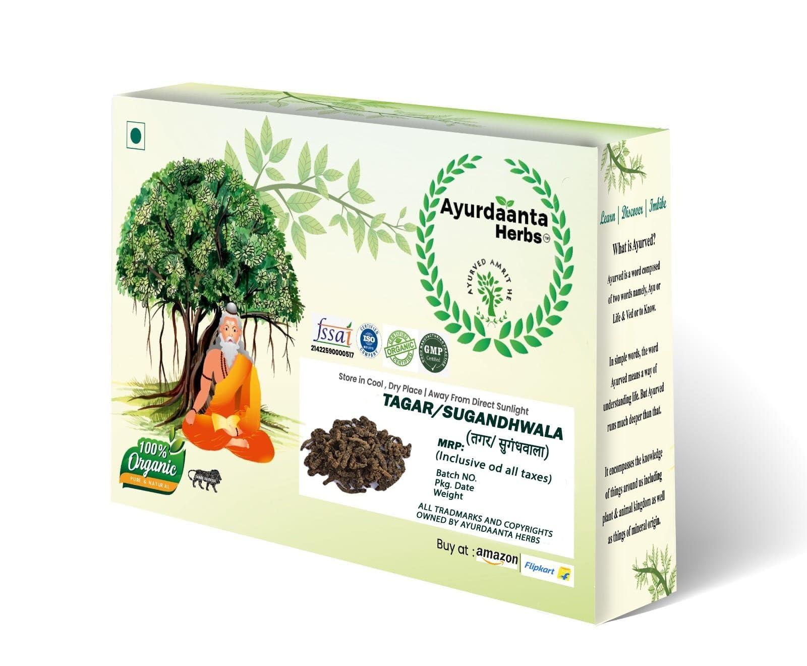 Ayurdaanta Herbs Ayurdaanta Herbs Tagar/Sugandhwala | Tagar Ganth | Mushkbala | Sugandhabala | Valerian Root | Valeriana Wallichi | Tagara | Bala | | (250Gr)