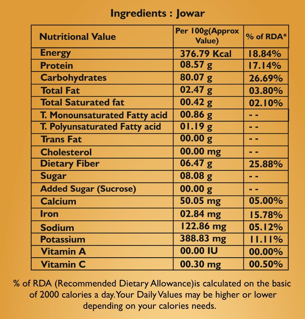 Nickmics Jowar Millets | 500 g | Millets | Nick Mics Jowar 500 gm | Desi Jowar | Gluten Free | Jowar Millets Jowar | Jowar Millet Best for Diabetes| High Plant Protein & Fiber Rich Desi Jowar