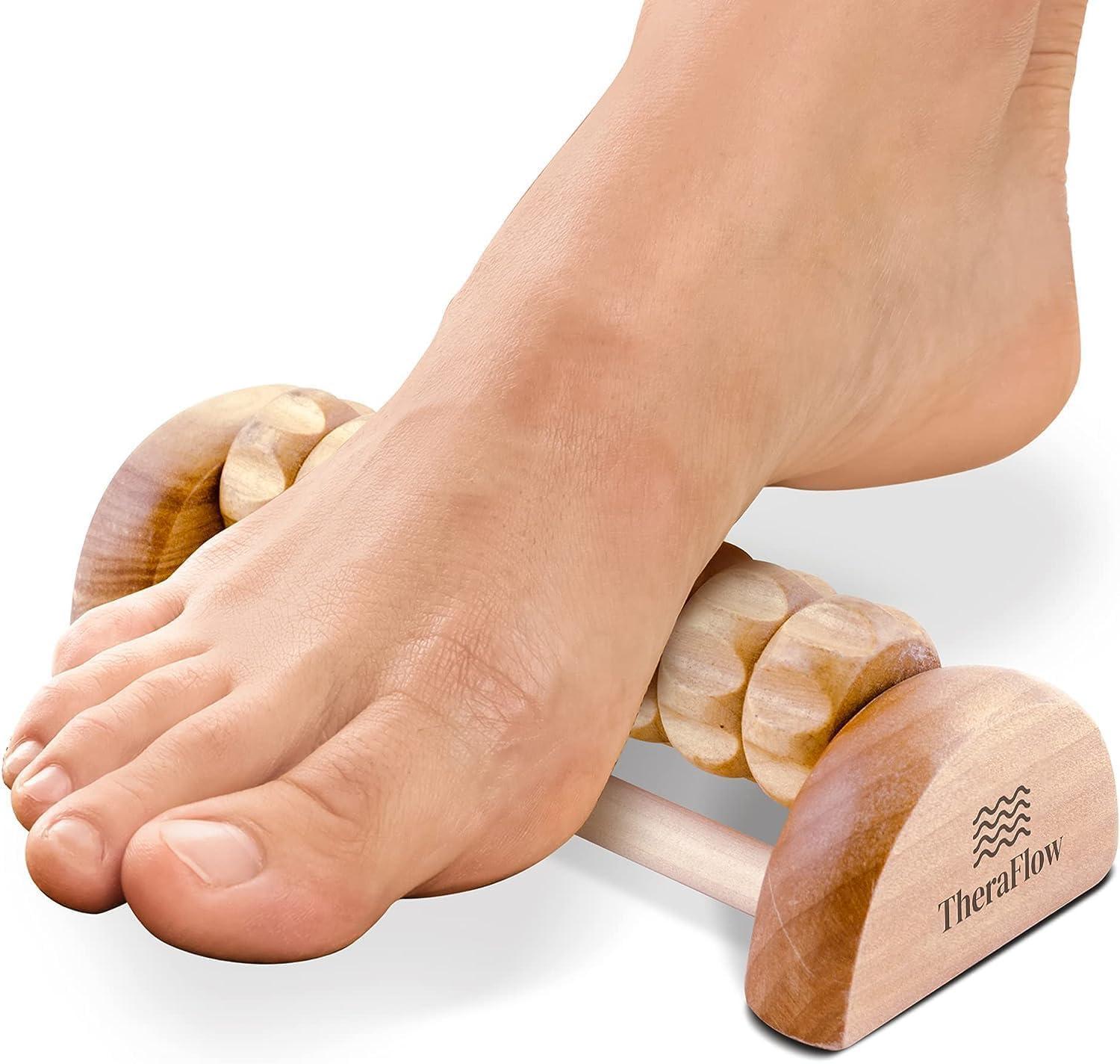 TheraFlow TheraFlow Foot Massager Roller - Relieve Foot Arch Pain, Plantar Fasciitis, Aches & Soreness - Stimulates Myofascial Release to Ease Tension/ Tightness in the Fascia & Foot Arch