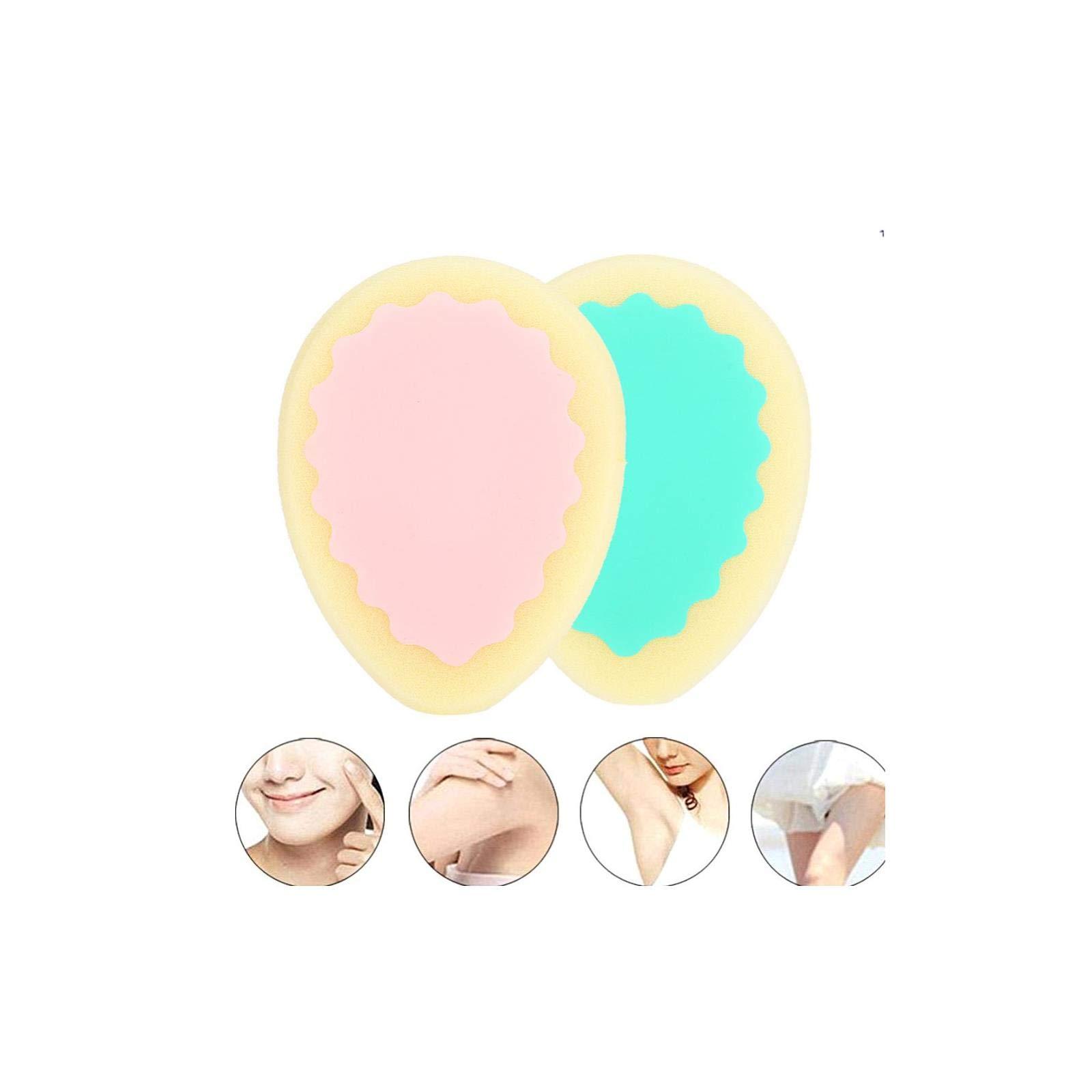 Wytino Hair Remover Sponge,Painless Depilation Sponge Pad Women Waxing Polishing Sponge for Lip, Arm, Armpit,Chin,Leg and Private Part(#2)