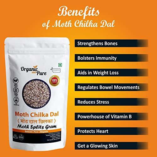 Organic and Pure Organic and Pure Moth Ka Mogar | Matki Mogar Split 1800g(900gx2)