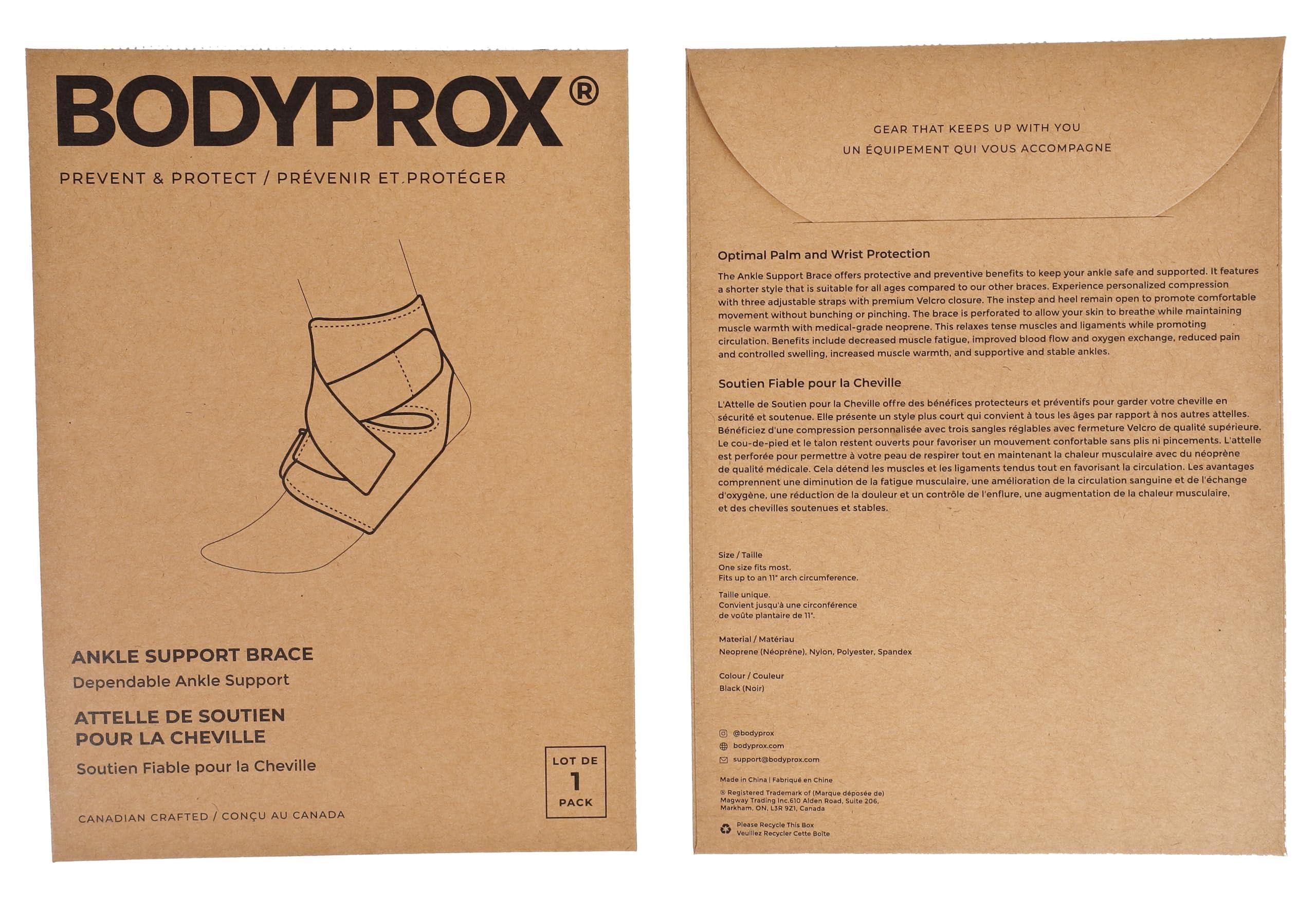 Bodyprox Bodyprox Ankle Support Brace, Breathable Neoprene Sleeve, Free size, Adjustable Wrap!