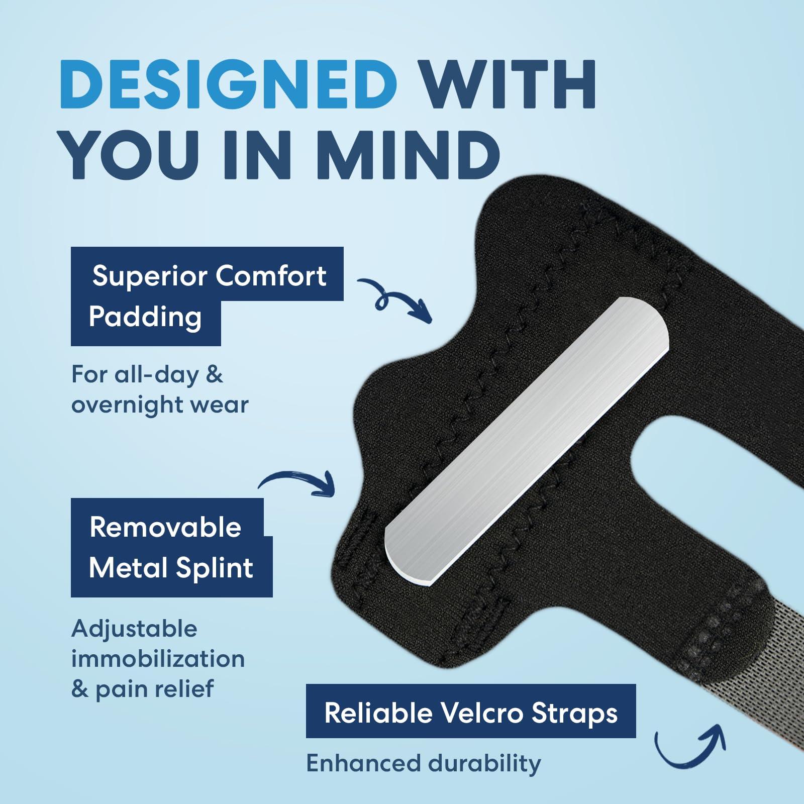 Dr. Frederick\'s Original Dr. Frederick\'s Original Trigger Finger Splint - 2 Pieces - Doctor-Developed Design Fits Index Finger - Middle Finger - Ring Finger