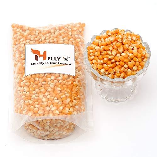 Helly's Helly's Unpopped Popcorn Kernels ( Makki Seeds ) | 1 Kg - Zip Lock Pack