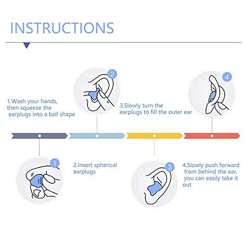 James 6 Pairs Ear Plugs for Sleeping Soft Reusable Moldable Silicone Earplugs Waterproof Swimming Earplugs Noise Cancelling Ear Plugs for Adults Kids Ear Plugs for Swimming Sleeping Snoring Studying