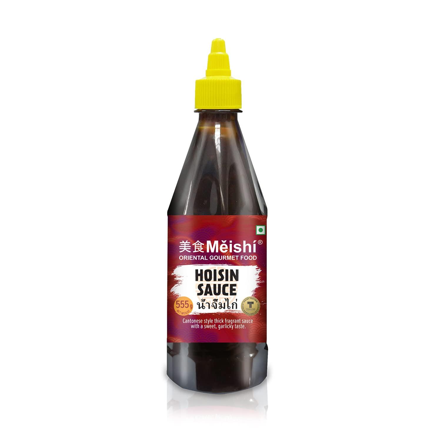 Meishi Meishi Chinese combo Pack | Hoisin Sauce | Soy Sauce | Ban Mien Handcut Hakka Fine Noodles