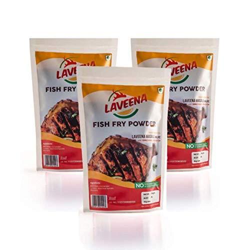 Laveena Masala Laveena Masala Fish Fry Masala Powder Pack of 3 (100gms Each)