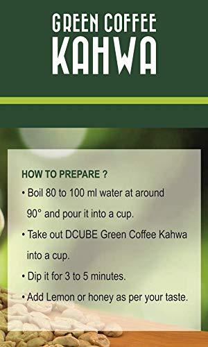 DCUBE DCUBE REGULAR GREEN COFFEE KAHWA (3 x 10 BAGS.)