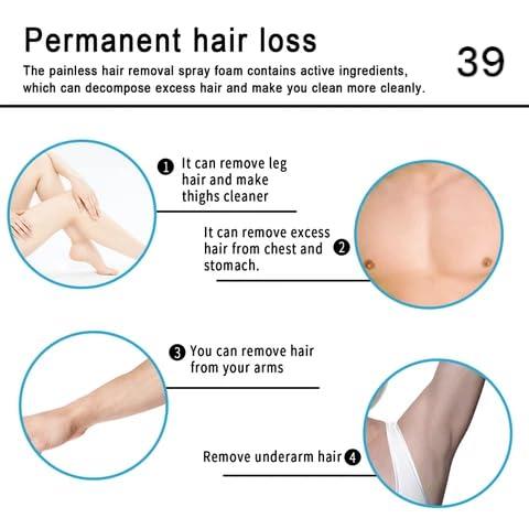 Zero Pathy ladies hair remover spray upper lip hair permanently 90DAYS treatment | neck underarm whitening cream men permanent hair removal cream| hair removal cream spray