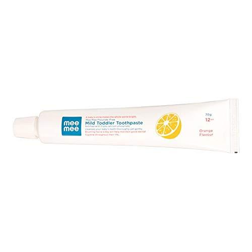 Mee Mee Mee Mee Fluoride Free Orange Flavor Toothpaste, 70g (Pack of 3)
